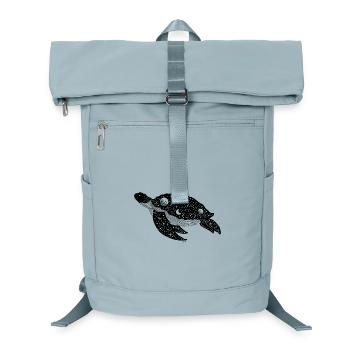 Night Silhouette Turtle - Laptop Backpack - ice blue - Front