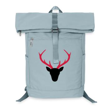 Hirsch Geweih Jäger Geschenk - Laptop-Rucksack  - Eisblau - Vorne