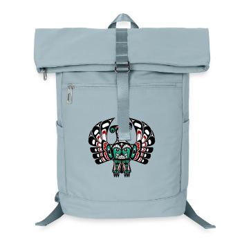 Northwest Pacific coast Haida art Thunderbird - Laptop-Rucksack  - Eisblau - Vorne