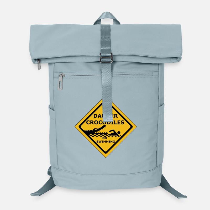 danger crocodiles Laptop Backpack