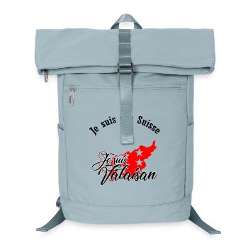 I am from Valais - Laptop Backpack - ice blue - Front
