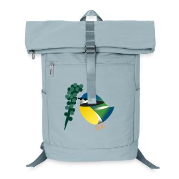 Mésange bleue et baies - Sac à dos ordinateur - bleu glacier - Devant