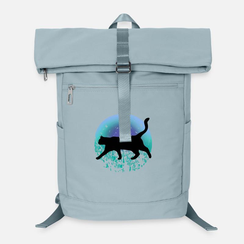Schwarze Katze Laptop-Rucksack 