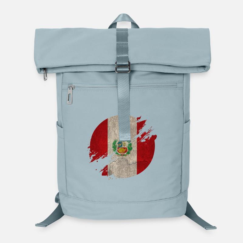 Peru Circle / Flag Gift National Flag Laptop Backpack
