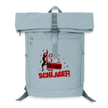Sex Drugs Schlager saying statement Schlager music - Laptop Backpack - ice blue - Front
