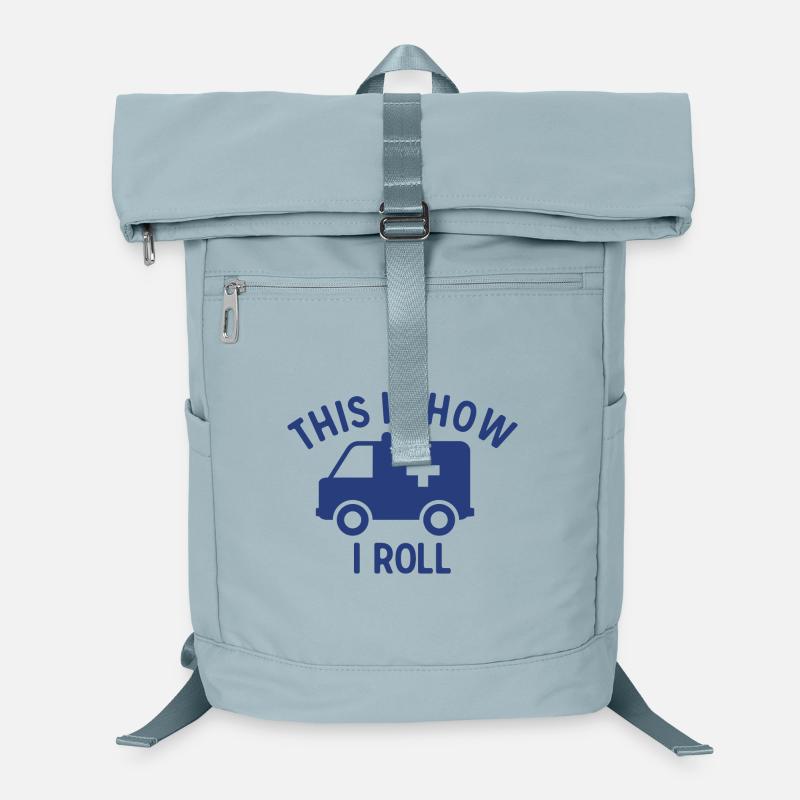 This Is How I Roll Krankenwagen Sanitäter Geschenk Laptop-Rucksack 