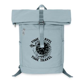 Zeitreise Zeitmaschine Zukunft Futurisische Stadt - Laptop-Rucksack  - Eisblau - Vorne