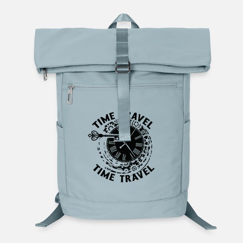 Time travel time machine future Futuristic city Laptop Backpack