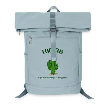 Fucktus Cactus Dumb Dumb Funny Saying Humor - Laptop Backpack - ice blue - Front