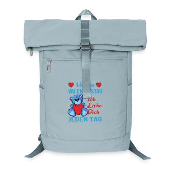 Vergiss Valentinstag - ich liebe Dich jeden Tag - Laptop-Rucksack  - Eisblau - Vorne
