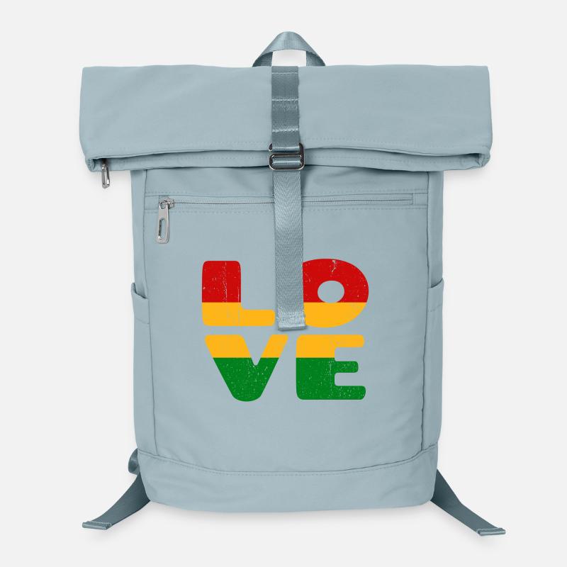 J’aime la Jamaïque Reggae Reggae Musique Rasta Sac à dos ordinateur