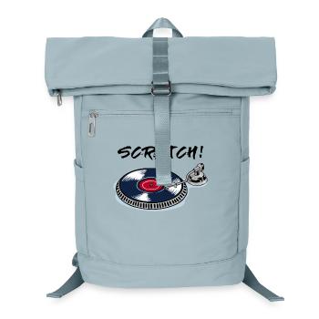 Scratchen Turntable Plattenspieler Beatbox Vinyl - Laptop-Rucksack  - Eisblau - Vorne