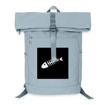 Poisson chemise poisson motif,Cadeau de vêtements de pêche - Sac à dos ordinateur - bleu glacier - Devant