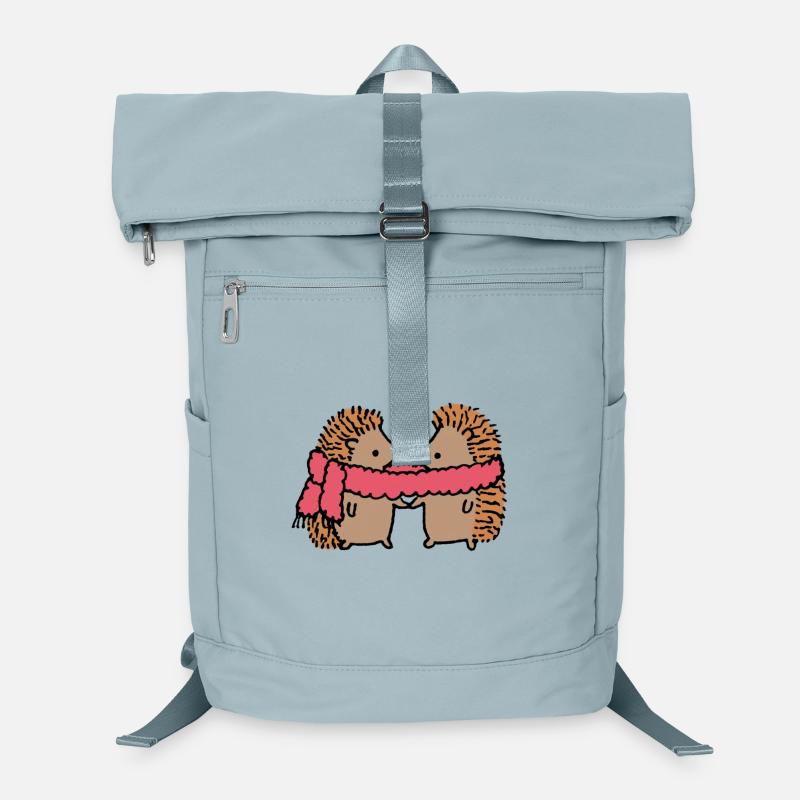 Kuschelige Igel mit Herzmotiv Laptop-Rucksack 