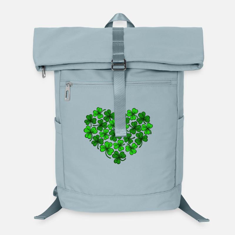 Ich Liebe St. Patricks Day Herz Kleeblätter Patty Laptop-Rucksack 