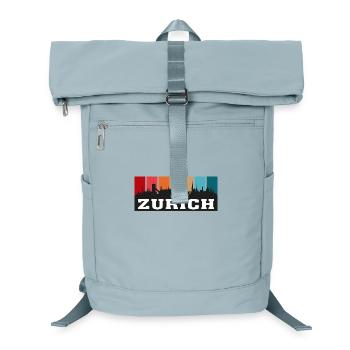 Zurich Suisse Voyage Souvenir Sur Les Toits De La Ville - Sac à dos ordinateur - bleu glacier - Devant