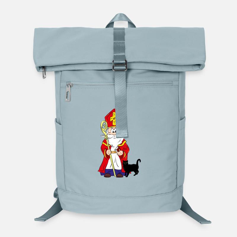 Sinterklaas sans chat noir dans son sac - Sac à dos ordinateur - bleu glacier