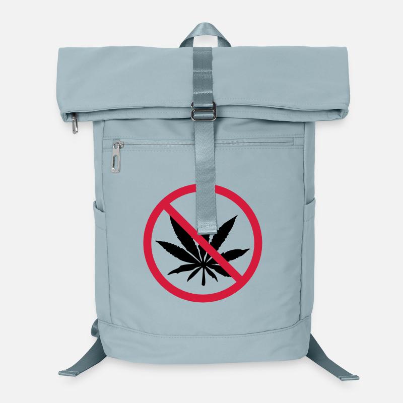 Signe interdit de mauvaises herbes Sac à dos ordinateur
