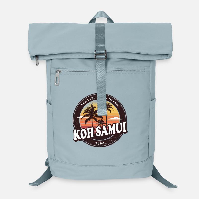 Koh Samui Design mit Palmen und Sonne / Geschenk Laptop-Rucksack 