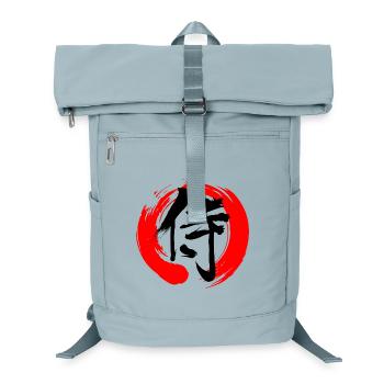 samurai in zen sign - Laptop Backpack - ice blue - Front