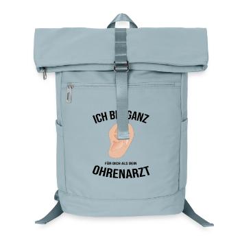 Ohrenarzt HNO-Arzt ganz Ohr Geschenk lustig - Laptop-Rucksack  - Eisblau - Vorne