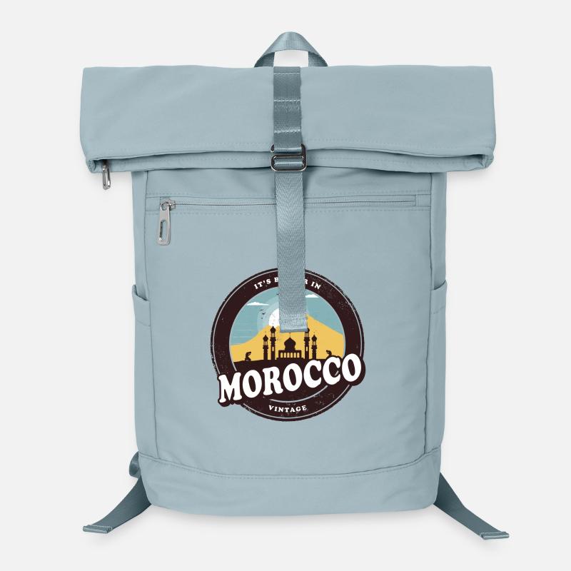 Maroc Vintage Mosquée Design Sac à dos ordinateur