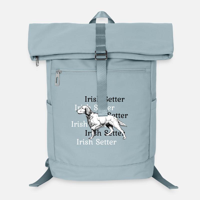 Irish Setter above Laptop Backpack