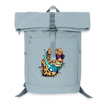 Cool Animal Headset - Laptop Backpack - ice blue - Front