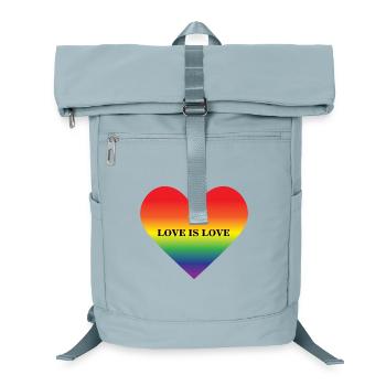 Rainbow Heart Love Is Love Design - Sac à dos ordinateur - bleu glacier - Devant