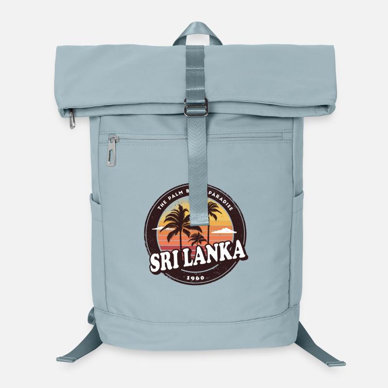 Sri Lanka Vintage Beach Design / Idée cadeau Sac à dos ordinateur