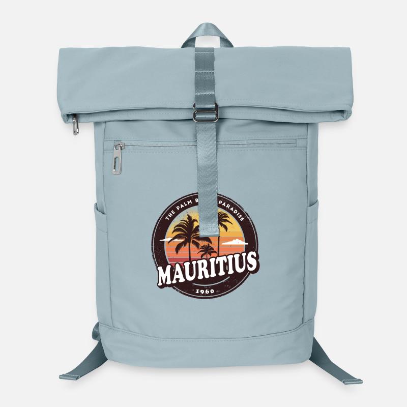 Ile Maurice Vintage Beach Design / Idée Cadeau Sac à dos ordinateur