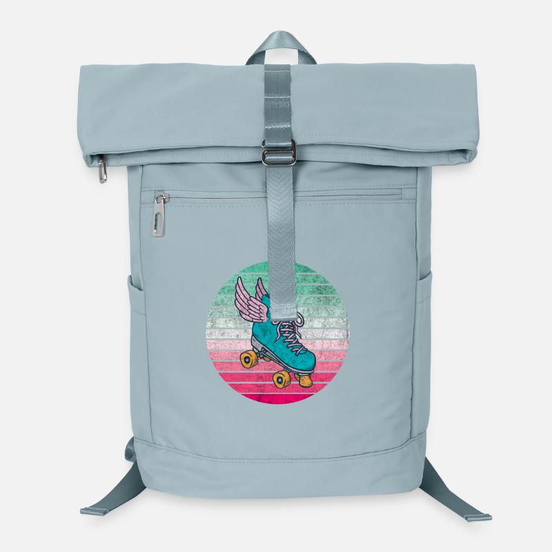 Patins à roulettes design vintage Sac à dos ordinateur