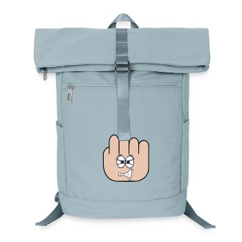 Mittelfinger - Laptop-Rucksack  - Eisblau - Vorne