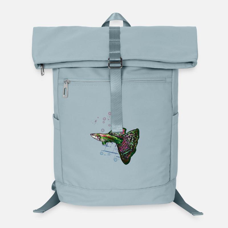 Guppy Anfängerfisch Aquarium Spaß Laptop-Rucksack 