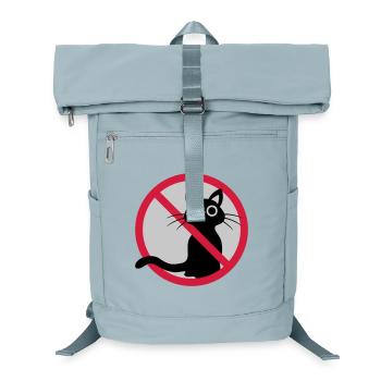 Cat forbidden sign - Laptop Backpack - ice blue - Front