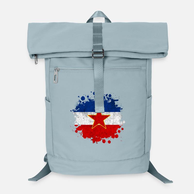 Yugoslavia vintage flags blob Laptop Backpack