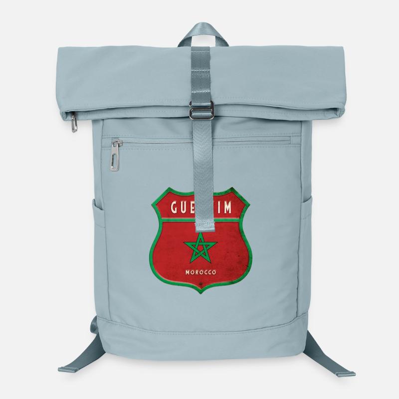 Guelmim Maroc Armoiries Drapeaux Design Sac à dos ordinateur