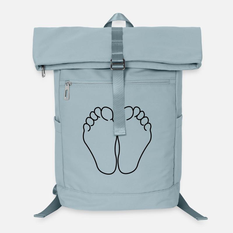 Logo des pieds inférieurs Sac à dos ordinateur
