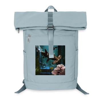 Toller Steampunk-Hammerhai - Laptop-Rucksack  - Eisblau - Vorne