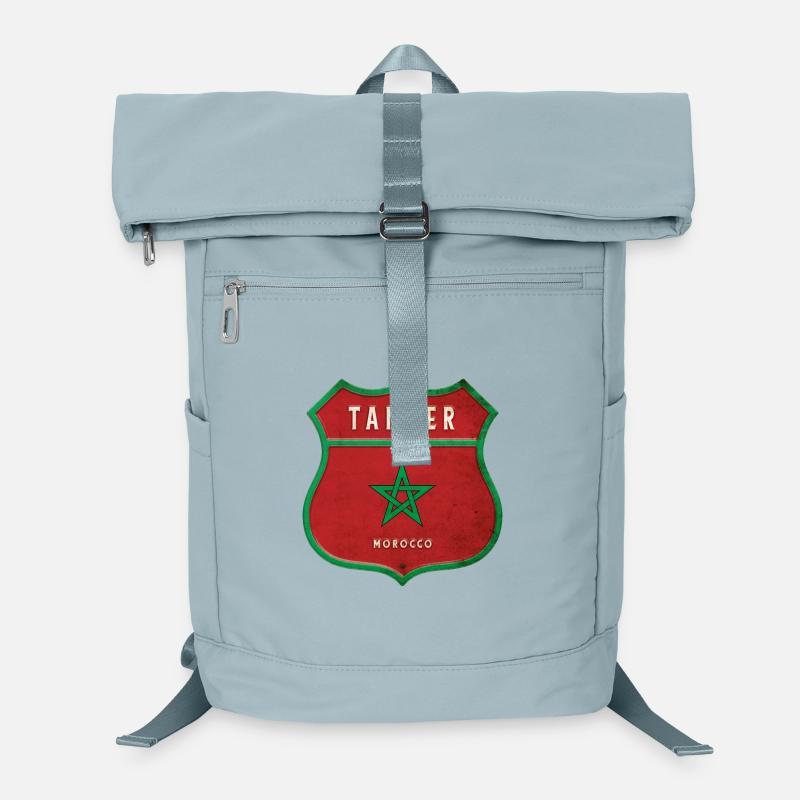 Tanger Maroc Armoiries Drapeaux Design Sac à dos ordinateur