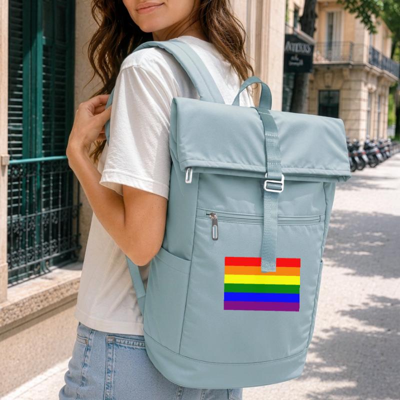 Pride Regenbogen Flaggendesign Laptop-Rucksack 