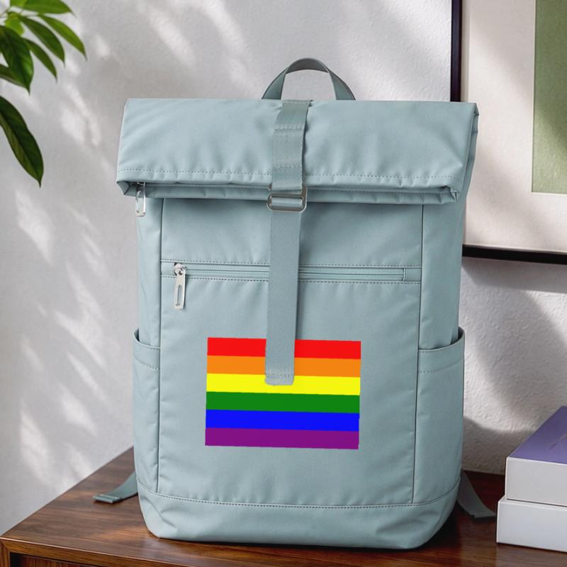 Pride Regenbogen Flaggendesign Laptop-Rucksack 