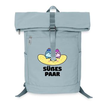 Süßigkeiten Statement Lecker Nachspeise Kalorien - Laptop-Rucksack  - Eisblau - Vorne