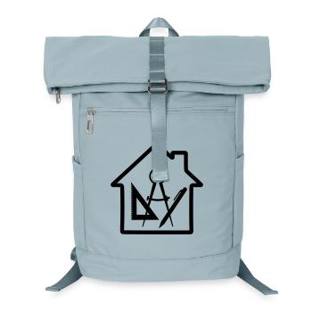 Logo Architect House Drawing - Laptop Backpack - ice blue - Front