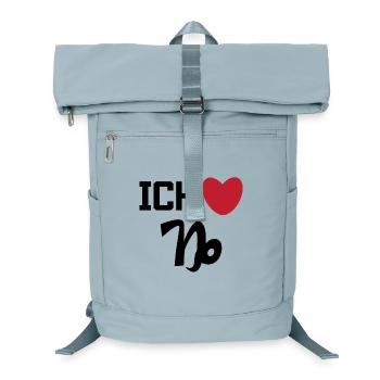 Herz Steinbock Statement Horoskop Sternzeichen - Laptop-Rucksack  - Eisblau - Vorne