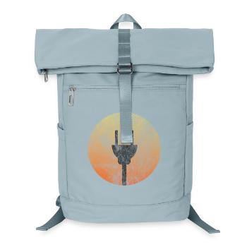 Solar Plug - T-Shirt Design - Laptop Backpack - ice blue - Front