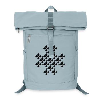 xmas christmas icon pixel graphic logo icon - Laptop Backpack - ice blue - Front