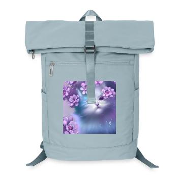 Cute kitten - Laptop Backpack - ice blue - Front