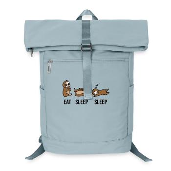 Sleeping Animal Saying Lazy Tired Sloth Mammal - Laptop Backpack - ice blue - Front
