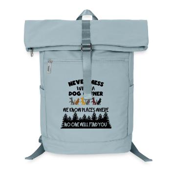 Ein Hundebesitzer kennt gute Verstecke * - Laptop-Rucksack  - Eisblau - Vorne